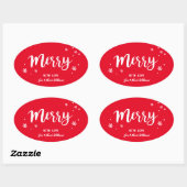 Sticker Ovale Joyeux (Feuille)