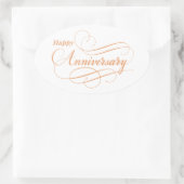 Sticker Ovale Joyeux anniversaire (Sac)