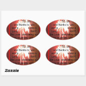 Sticker Ovale Joyeux anniversaire à nous Art Imprimer (Feuille)