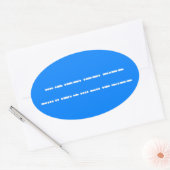 Sticker Ovale Joyeux anniversaire dans Morse Code (Enveloppe)
