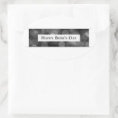 Sticker Ovale Joyeux Boss's Day (bokeh) (Sac)