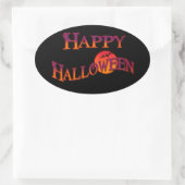 Sticker Ovale Joyeux Halloween (Sac)