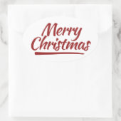 Sticker Ovale Joyeux Noël (Sac)