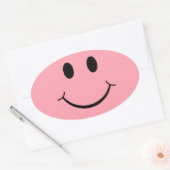 Sticker Ovale Joyeux visage (Enveloppe)