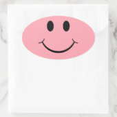 Sticker Ovale Joyeux visage (Sac)
