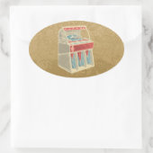 Sticker Ovale Juke-box (Sac)