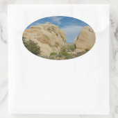 Sticker Ovale Jumbo Rocks au parc national Joshua Tree (Sac)