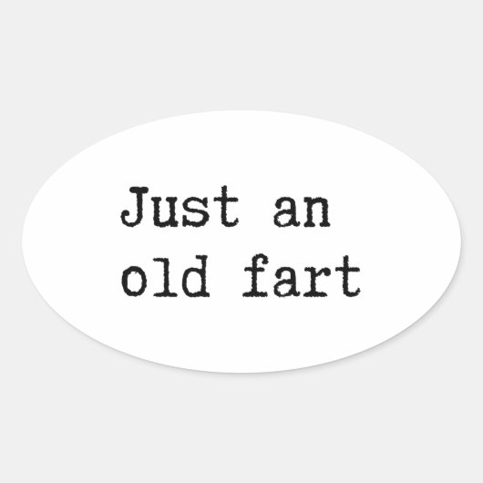 Sticker Ovale Juste Un Vieux Panier (Devant)