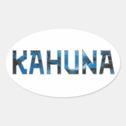 Sticker Ovale Kahuna (Devant)