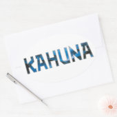 Sticker Ovale Kahuna (Enveloppe)