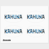 Sticker Ovale Kahuna (Feuille)