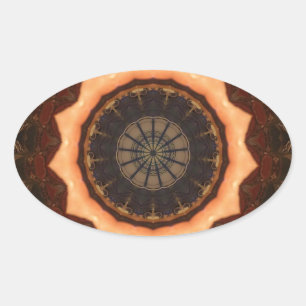 Sticker Ovale Kaleidoscope 1