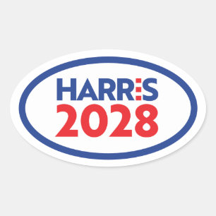 Sticker Ovale Kamala Harris 2028