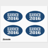 Sticker Ovale Kander - Jason Kander 2016 (Feuille)