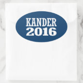 Sticker Ovale Kander - Jason Kander 2016 (Sac)