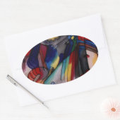 Sticker Ovale Kandinsky 1913 Peinture Abstraite (Enveloppe)
