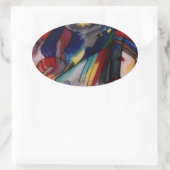 Sticker Ovale Kandinsky 1913 Peinture Abstraite (Sac)