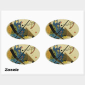 Sticker Ovale Kandinsky Cercles Abstraits Formes (Feuille)