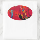 Sticker Ovale Kandinsky Mit und Gegen (Sac)