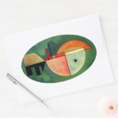Sticker Ovale Kandinsky peinture Abstraite ascendante (Enveloppe)