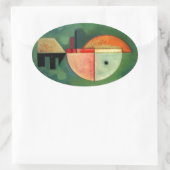 Sticker Ovale Kandinsky peinture Abstraite ascendante (Sac)