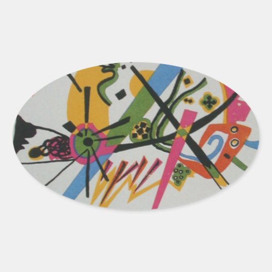 Sticker Ovale Kandinsky Small Worlds (Devant)