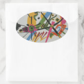 Sticker Ovale Kandinsky Small Worlds (Sac)