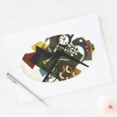 Sticker Ovale Kandinsky Sur White II (Enveloppe)
