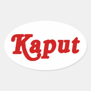 STICKER OVALE KAPUT ♦ NE FONCTIONNE PAS ♦