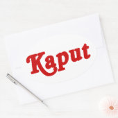 STICKER OVALE KAPUT ♦ NE FONCTIONNE PAS ♦ (Enveloppe)
