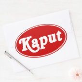 STICKER OVALE KAPUT ♦ NE FONCTIONNE PAS ♦ (Enveloppe)