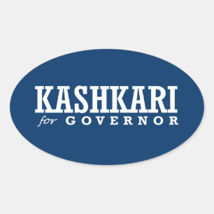 STICKER OVALE KASHKARI POUR GOUVERNEUR 2014