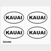 STICKER OVALE KAUAI (Feuille)