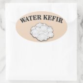 Sticker Ovale Kefir d'eau (Sac)