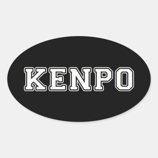 Sticker Ovale Kenpo (Devant)