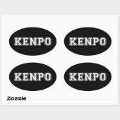 Sticker Ovale Kenpo (Feuille)