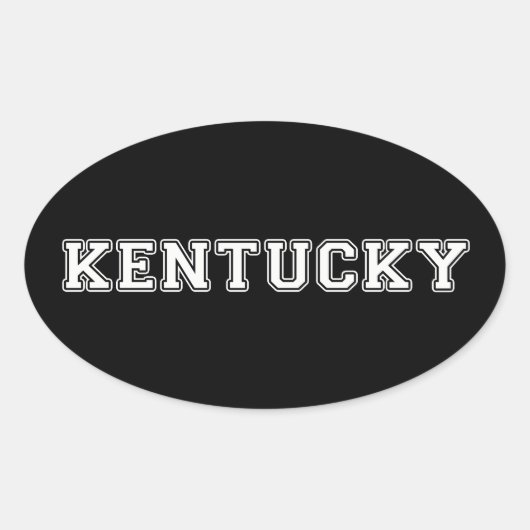 Sticker Ovale Kentucky (Devant)