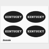 Sticker Ovale Kentucky (Feuille)
