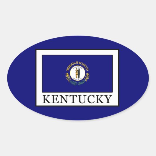 Sticker Ovale Kentucky (Devant)