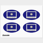 Sticker Ovale Kentucky (Feuille)
