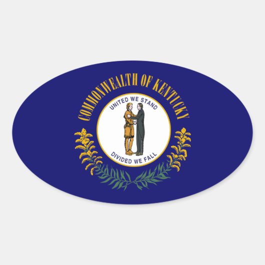 Sticker Ovale Kentucky (Devant)