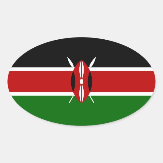 STICKER OVALE KENYA (Devant)