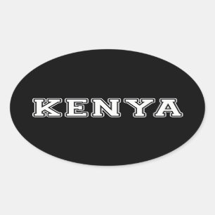 Sticker Ovale Kenya