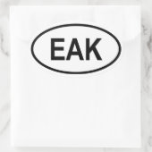 Sticker Ovale Kenya "EAK" (Sac)