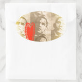 Sticker Ovale Kenya We Lovely You Perspective Art Design (Sac)