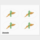 Sticker Ovale Kerala (Feuille)