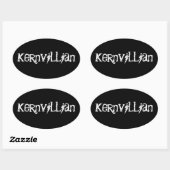 Sticker Ovale Kernvillian (Feuille)