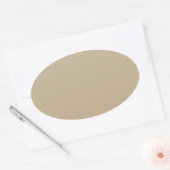 Sticker Ovale Khaki (Enveloppe)