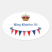 Sticker Ovale King Charles 111 Crown (Devant)