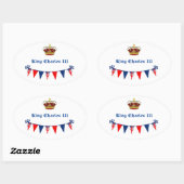 Sticker Ovale King Charles 111 Crown (Feuille)